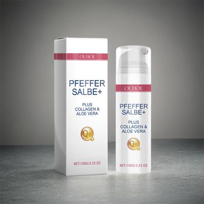 Перцовая мазь для загара, перцовая мазь для загара с добавлением коллагена, увлажняющая паста.