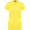 Polo Logo Вышитый Прямой Покрой Короткий Рукав Поло Рубашка Женские Топы Желтый 211505654-134