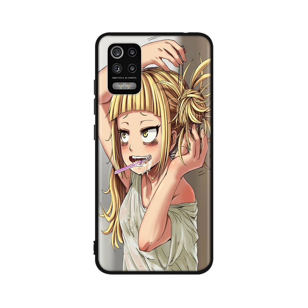 Чехол DT3 Hero Academia Toga для iPhone 16, 15 Plus, 14, 13, 12, 11 Pro, 8, 7, 6S, 6 SE, 5S, X, XR, XS Max, Realme C30, C33, C31, 9I, Huawei P30, черный, мягкий чехол