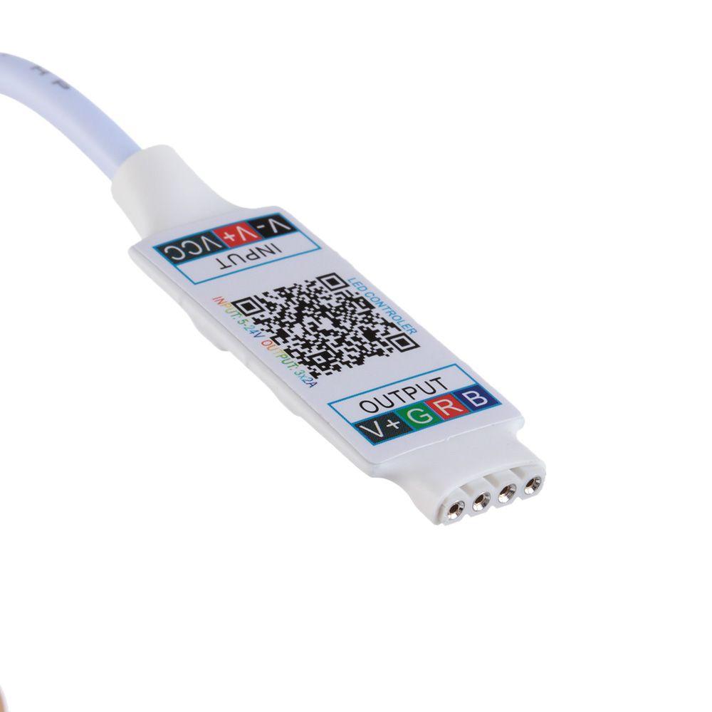 Mini Smart DC 5-24V Music RGB Controller Bluetooth LED Light Strip Adaptor