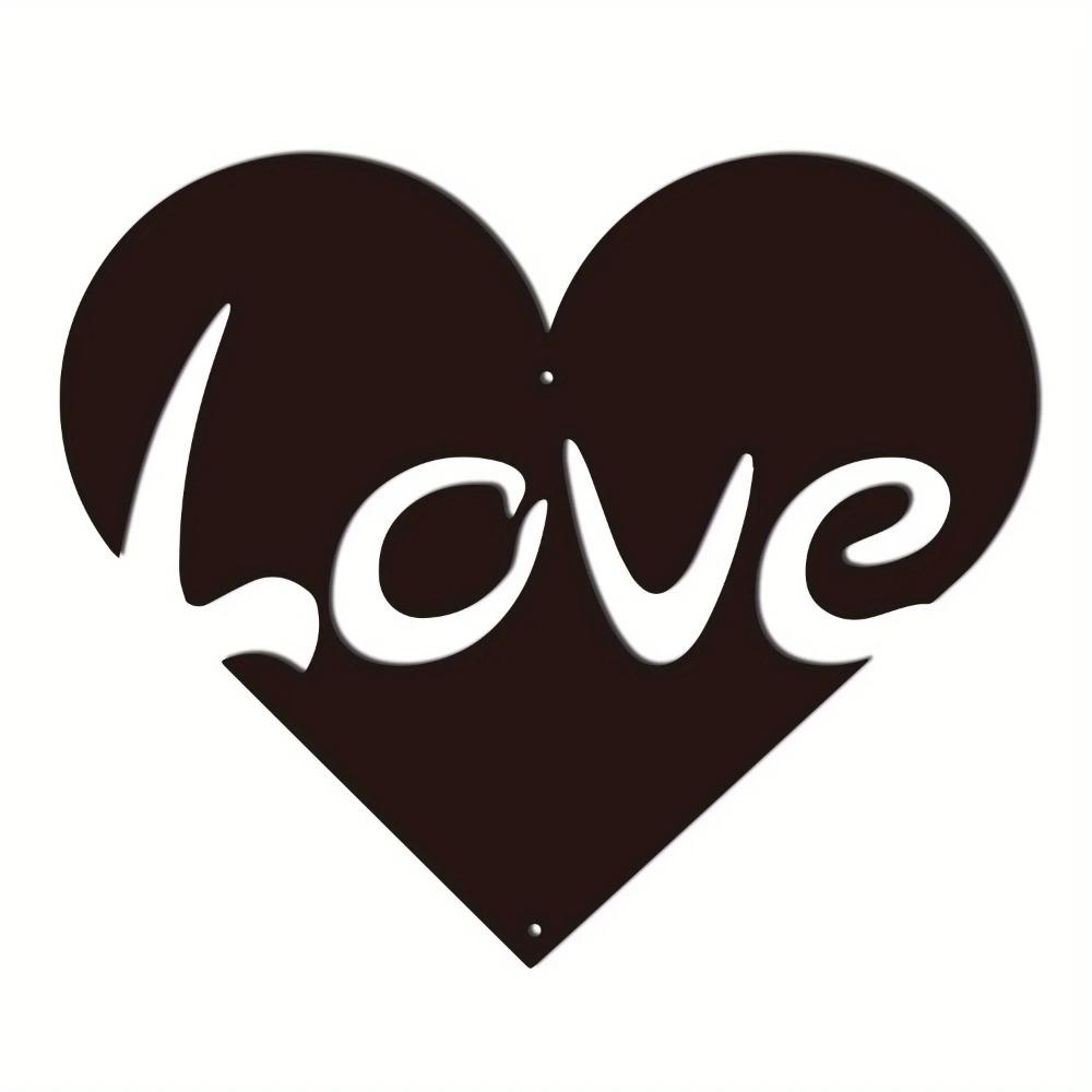 Love Metal Wall Art Элегантный металлический настенный знак Стильный настенный знак для офиса, детской и спальни | Вдохновляющий декор с цитатой