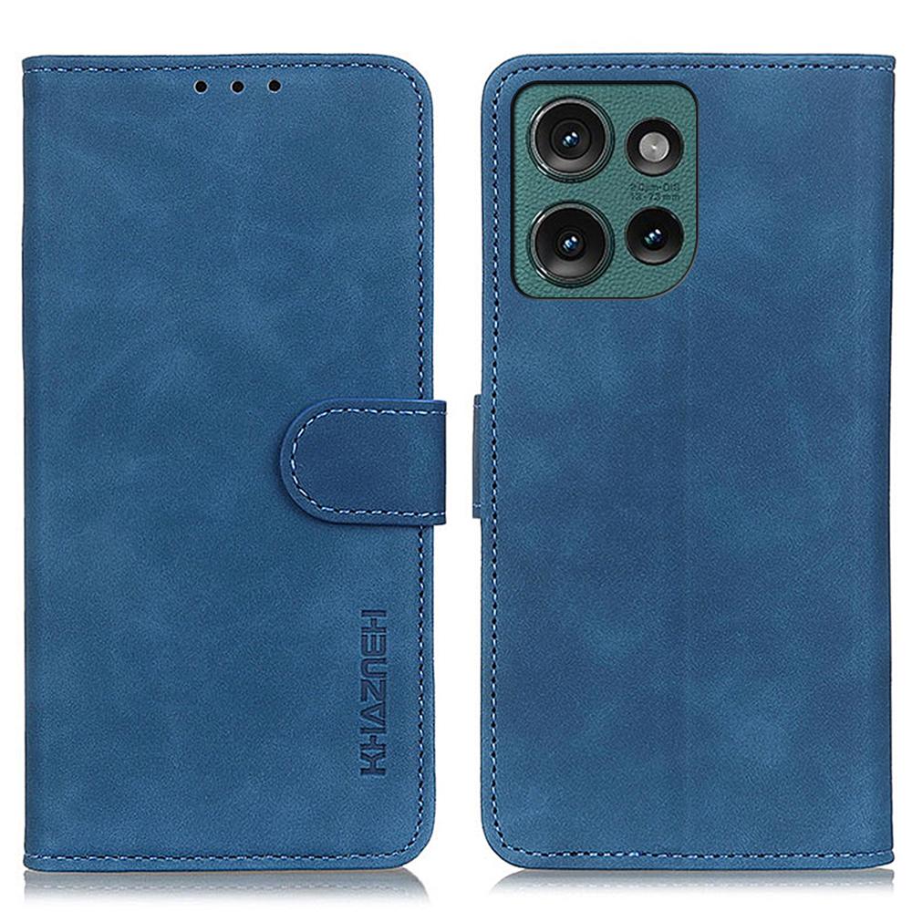 KHAZNEH For Motorola Edge 50 Neo 5G/Moto S50 5G/Thinkphone 25 5G Case Retro PU Leather Wallet Stand Phone Cover