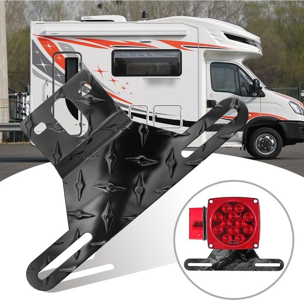 Universal Trailer License Plate Holder Aluminum Alloy Car Tag Frame Plate Holder Trailer