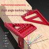 Multifunctional Aluminum Right Angle Woodworking Measuring Ruler and Marker Tool
