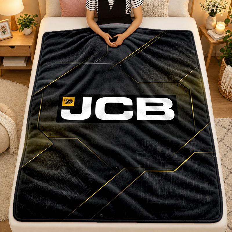 Flannel BlanketJCB Warm Soft Throw Blanket for Indoor Sofa Bed Living Room Use