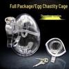 Men's Egg-Shaped Chastity Lock Cage CB6000 - Kinky Restraint Ring for Adult Use