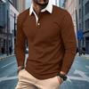 New Autumn Men's Casual Polo Shirt Stylish Long-Sleeved Collared Men's Top