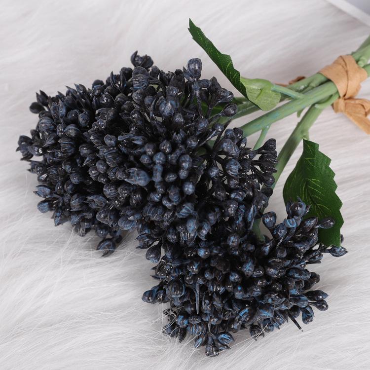 Simulated succulent rice fruit, soft rubber Fengxin fruit, plastic cauliflower home decoration
