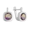 Серебряные серьги с аметрином nano 3.4ct (2088776)