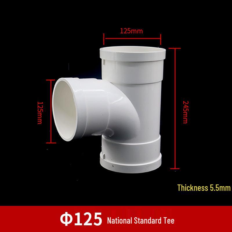 PVC Drainage Reducing Unequal Tee with Inspection and Socket Spigot