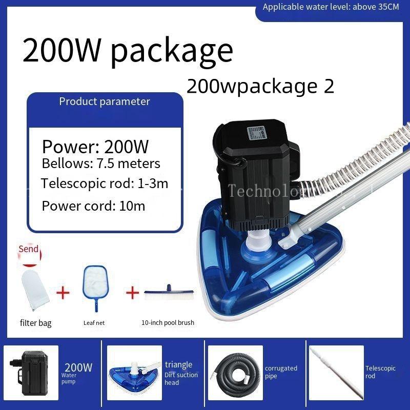 Бассейн, пруд для рыбы загрязнение машина фильтрующее устройство всасывание экскрементов очиститель бассейна для подводного вакуумного насоса Семейные расходы Треугольник