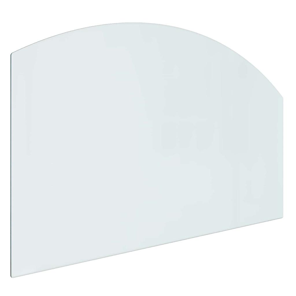 Fireplace Glass Plate Transparent 100 x 60 cm Glass