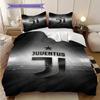 Juventus Glory: Black White Elegance Three-piece set (1 * duvet cover + 2 * pillowcase, without core) Soft and comfortable Duvet cover and pillowcase