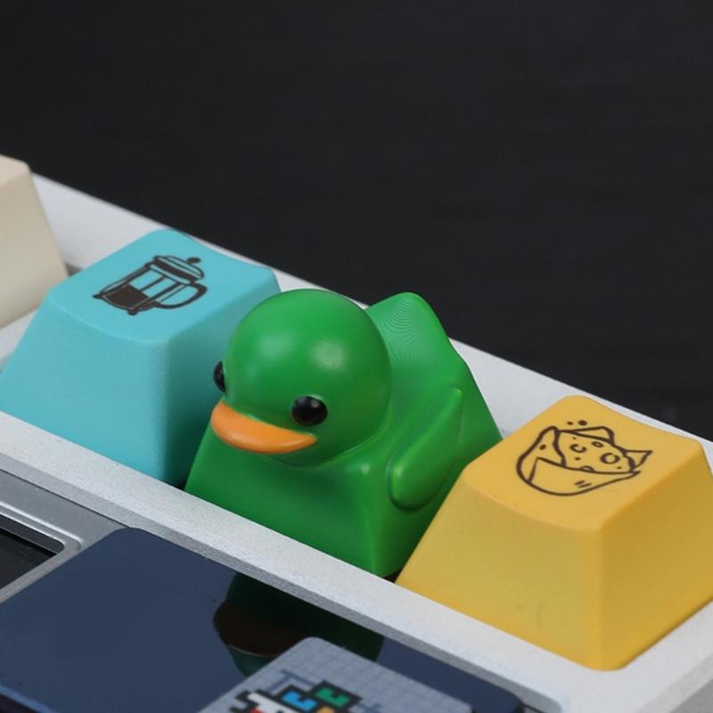 Цветной 3D Резиновый Колпачок для Клавиш Милый Мультяшный Дизайн Утки Для Механических Игровых Клавиатур Колпачки для Клавиши ESC 1 шт.