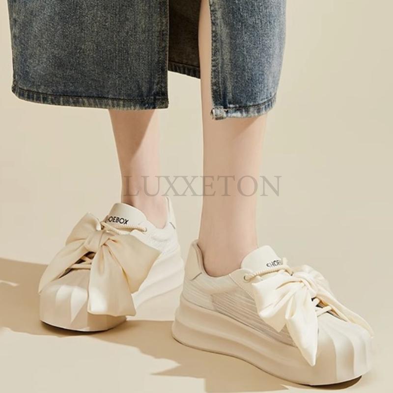Роскошные низкие женские туфли из вулканизированной кожи, осенние новые повседневные туфли из кожи, корейские дышащие женские кроссовки на шнуровке
