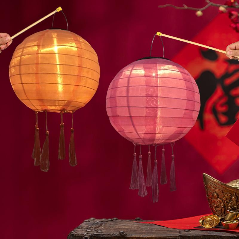 12-дюймовый водонепроницаемый солнечный китайский фонарь тканевый подвесной светильник для уличного фестиваля свадьбы дня рождения вечеринки сада подвесной светильник декор