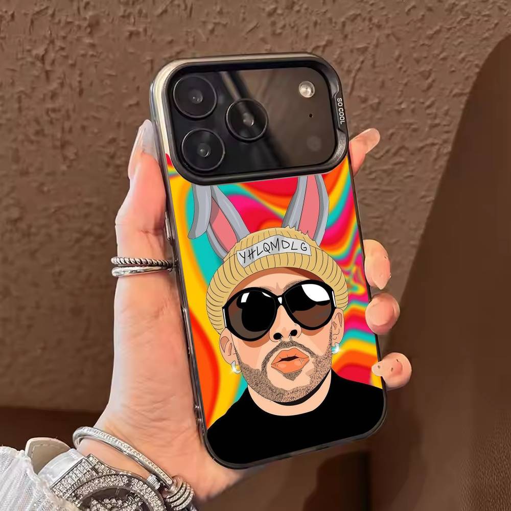 DTMF Debi Tirar Mas Fotos Bad Bunny Phone Case For iPhone 17,16,15,14,13,12,11,Pro Max,Plus black Candy Silver Cover