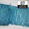 5 Meter Polyester Sequins Tassel Fringe 20cm Lace Trim Ribbon Sew Latin Dress Stage Garment Curtain Diy Accessorie