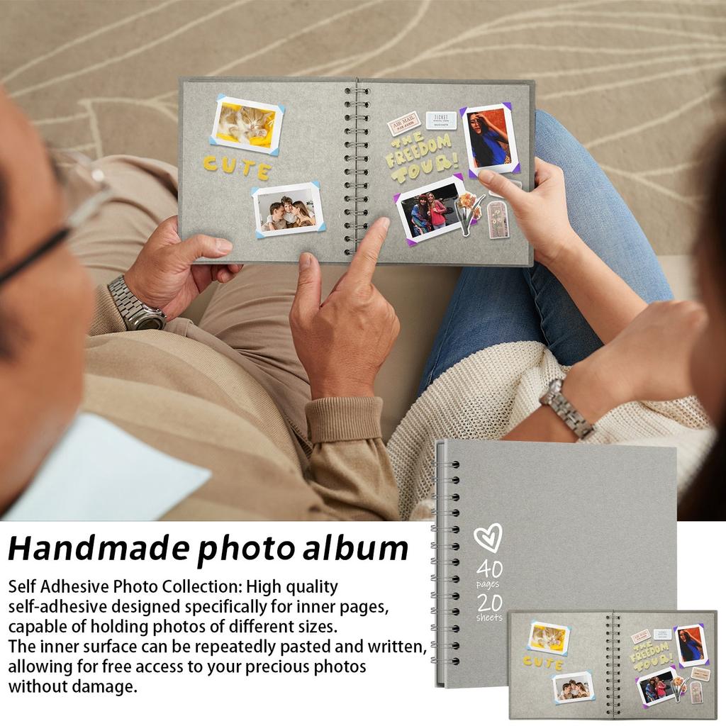 DIY Handmade Creative Photo Album Kraft Paper Scrapbook Wedding Decoration Commemorative Album Card Book