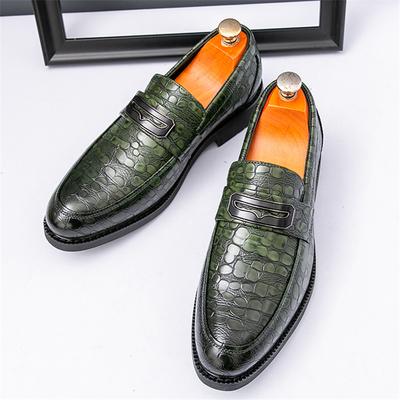 Мода Роскошь Ретро Модный Дизайнер Новые Черные Коричневые Зеленые Повседневные Туфли Для Мужчин Пенни Лофер Формальное Свадебное Платье Выпускной