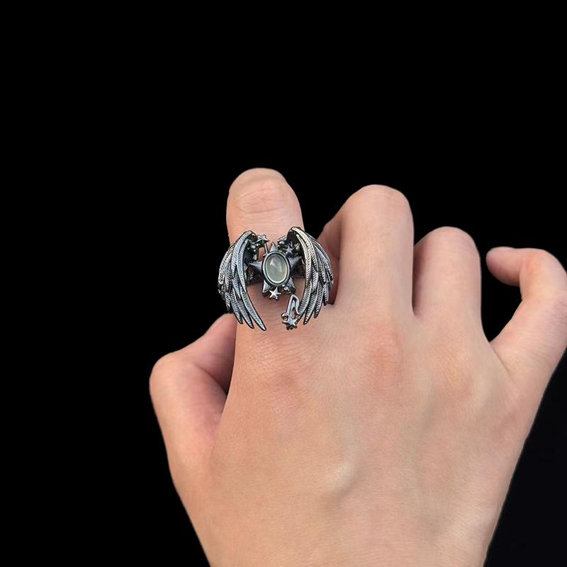 Винтажное Изысканное Уникальное Кольцо с Открытыми Крыльями для Женщин Ювелирные Аксессуары Подарки