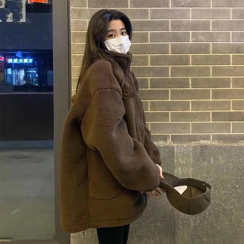 Утолщенное пальто из овечьей шерсти женское осенне-зимнее высококлассное меховое пальто стильный нишевый топ
