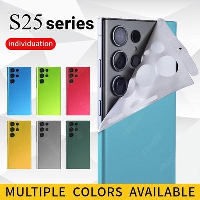 Samsung Galaxy S25 S24 Ultra S24 Plus S24+ Цветная пленка с ледяной поверхностью Обертка-скин для телефона Защитная наклейка на заднюю панель экрана
