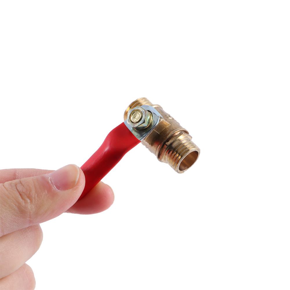 12mm Brass Full Port Hose Connector Pipe Fittings Ball Valve Pipe Male to Male Thread Switch