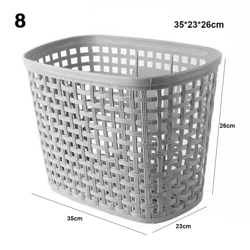 Plastic Bicycle Storage Bag Hollow Scooter Handlebar Basket Rear Cycling Accessories