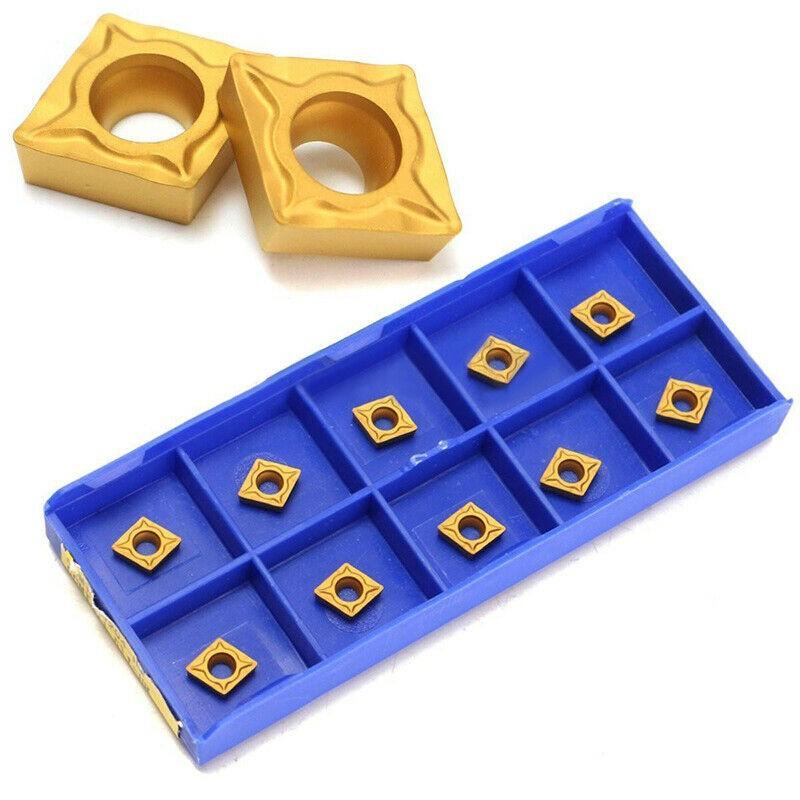 10 шт. CCMT060204-HM YBC251 токарный станок с ЧПУ твердосплавные лезвия вставки для токарного инструмента