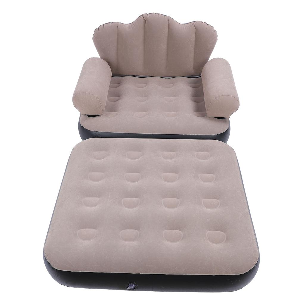 Надувной диван-кровать портативный складной утолщенный флокированный ПВХ надувной диван-матрас для дома и путешествий