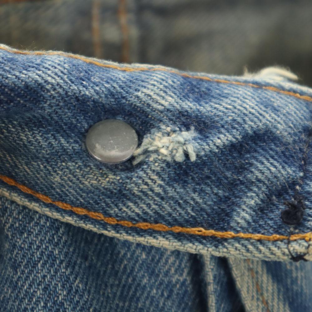 Levi's 90-е Сделано в США Старые зауженные джинсы синего цвета на пуговицах Женские Б/У