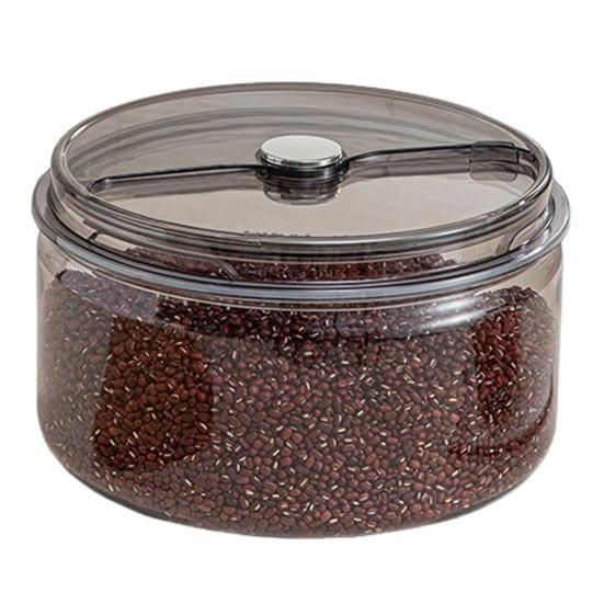 Ведро для риса Прозрачная визуальная панель Большая вместимость Герметичный Защищенный от влаги Пластиковый контейнер для хранения пищевых продуктов