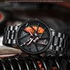 SVJ Wheel Watch Трехмерные полые мужские часы Высококачественные подлинные мужские часы Кварцевые часы