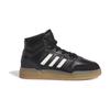 Adidas Originals Drop Step Synthetic Leather Comfortable Fashion Shock Absorbing Durable High Top Kids Skate Shoes Kids Skate Shoes Black IG1479