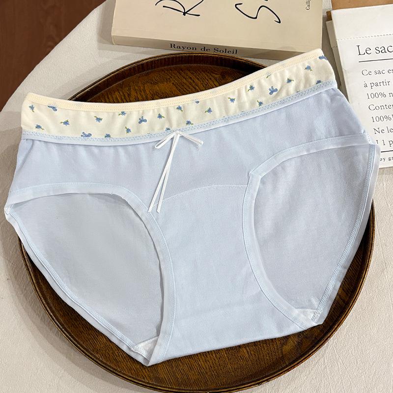 Women's Pure Cotton Antibacterial Panties - 2025 New Summer Thin Style Ladies' Briefs with Full-Cotton Crotch.