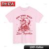 Swimming Turtle TShirt on The Way To Get My Together Shirt Bold Tshirts Comfy Simple Casual Tops Streetwear Vacation Outfit