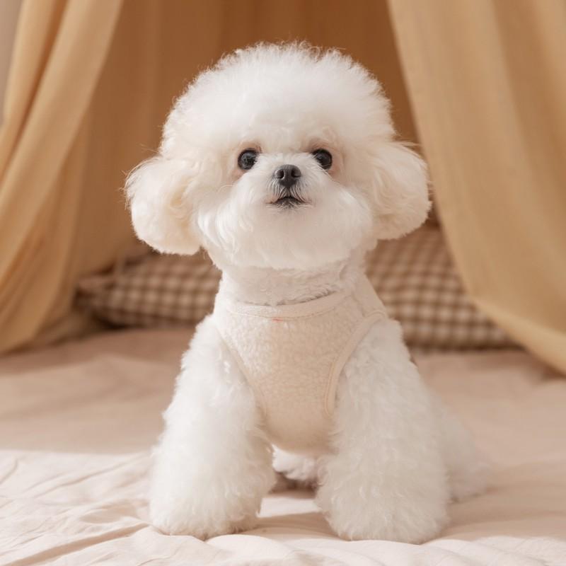 Adorable Bear Embroidery Vest Small Dogs Winter Warm Pet Clothing