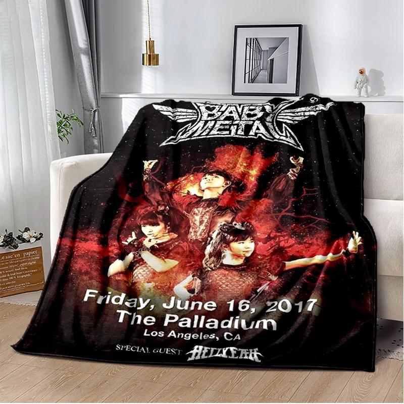 Японская идол-группа babymetal Комбинация Плед для дивана, похода, пикника, кровати Модный Супермягкий фланелевый плед Подарок на день рождения