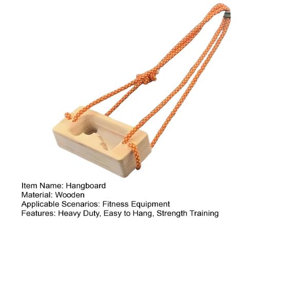 Portable Rock Climbing Grip Strength Trainer Wooden Hangboard Climbers Hand Finger Forearm Strengthener Pull-Up
