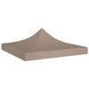 Reception Tent Roof - vidaXL - 3x3 M - Taupe - 600D Oxford Fabric - UV and Water Resistant