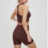Летняя женская спортивная одежда без рукавов для бега на животе Push Up Short Shorts Fitness Bra Seamless High Talya Yoga Set