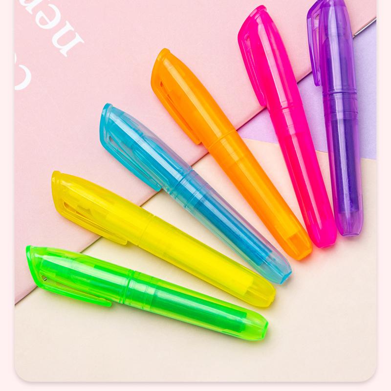 Multicolor Highlighter Painting Graffiti Tool DIY Color Marker Pens Children's Diary Pen School Art Supplies Japanese Stationery