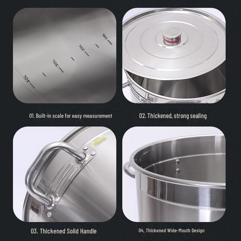 90-литровый коммерческий суповой котел из нержавеющей стали 304