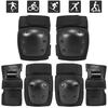 6 шт./компл., детское защитное снаряжение для занятий спортом на открытом воздухе, наколенники, налокотники для верховой езды, запястья, катание на коньках, защитная защита для девочек и мальчиков