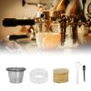 Stainless Steel Coffee Cup Accessory Filter Sheets Coffee Powder Dosing Rings for Effective Extraction Efficiency