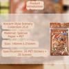 Miniature House Ancient-Style Stickers Cabin Scene DIY Decoration Stickers  Scrapbooking