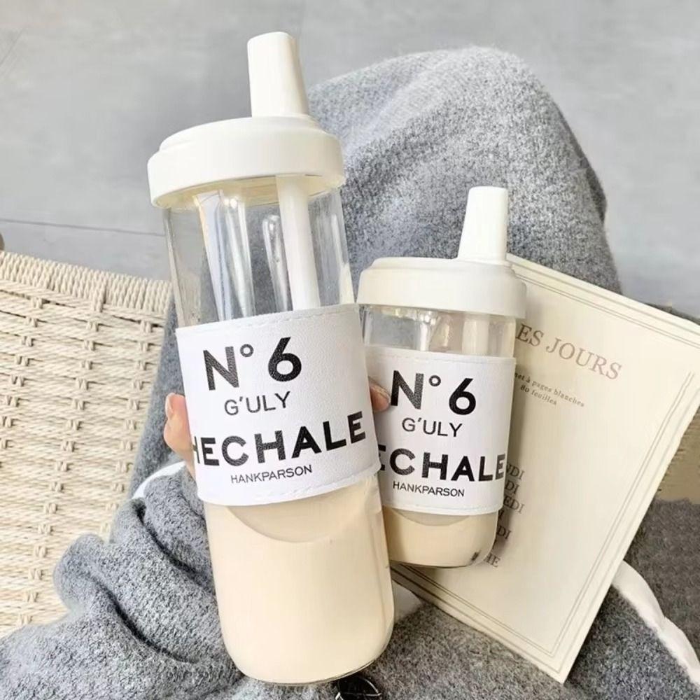 Прозрачная бутылка для воды большой емкости пластиковый чайник стакан для питья воды соломкой сок молоко