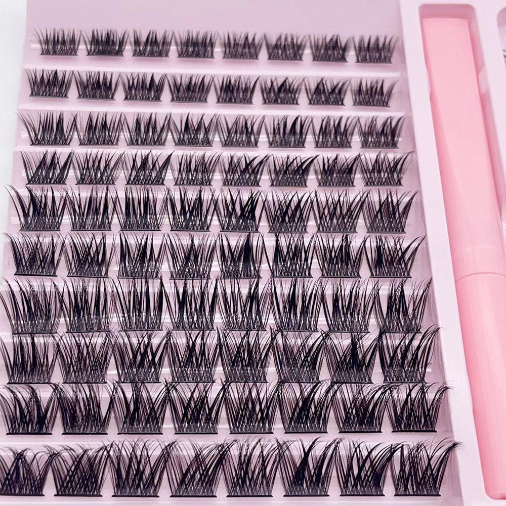 Mixed Length Cluster Lashes Kit DIY False Eyelashes New Individual Lashes Eyelash Extension