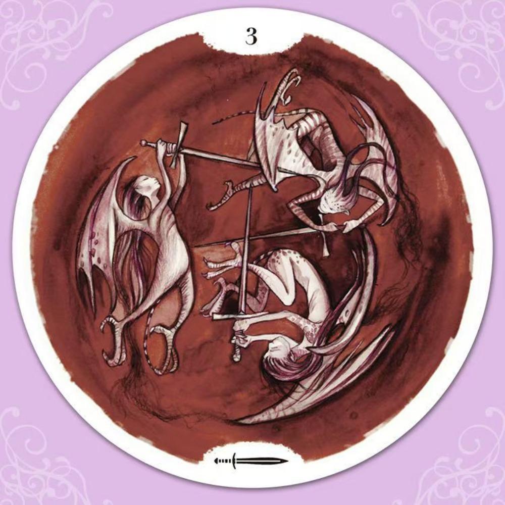 10*10 см колода Таро Круг Жизни 78 карт Таро в круглой форме с руководством для начинающих в жесткой коробке